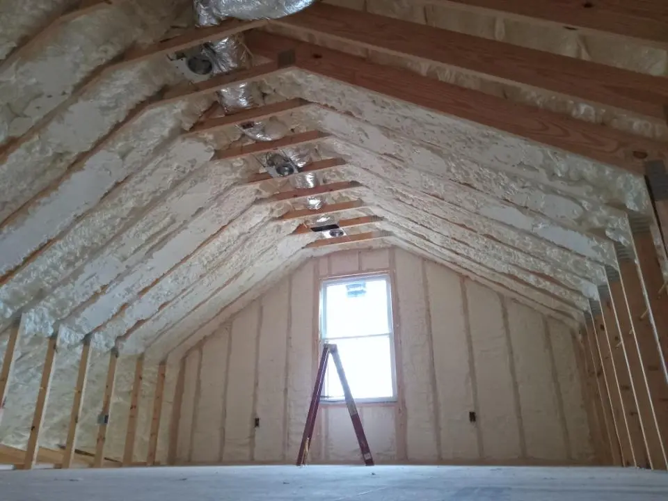 Spray foam roofing application for Crawl Space Insulation project in Pinewood